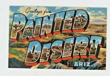 Vintage Postcard  GREETINGS FROM  PAINTED DESERT  ARIZONA  UNPOSTED CHROME TEICH picture