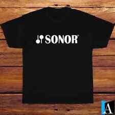 New Shirt SONOR Drums Music Logo Black/White/Grey/Navy T-Shirt Size S-3XL picture
