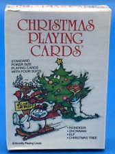 CHRISTMAS PLAYING CARDS By Christmas Cards Inc. 1986 VINTAGE NEW Fast  picture