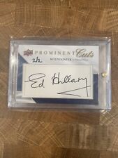 Upper Deck Prominent Cuts Sir Edmund Hillary 2/2 Auto Signed picture