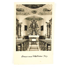 Weitnau Germany Church Greetings RPPC Postcard 1950s German Cathedral Card C1835 picture