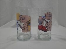 Vintage 1982 ET Extra Terrestrial Collector Glasses Pizza Hut  Lot of 2 picture