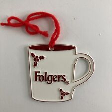 RARE Vintage Folgers Cup of Coffee Ornament 3