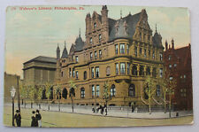 Widener's Library Philadelphia  PA  vintage used postcard posted 1915 picture