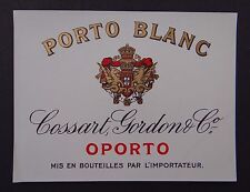 Antique PORTO white label COSSART GORDON PORTO french label picture