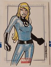 Invisible Woman 1/1 Sketch Card By Brian Shearer 2011 Marvel Universe SKETCHAFEX picture
