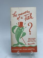 Vintage 1939 Golden Gate Intl Exposition BERNSTEINS FISH GROTTO Pocket Book picture