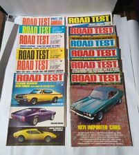 1970 ROAD TEST MAGAZINE FULL YEAR LOT 12 ISSUES picture