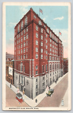 Postcard Boston MA, Boston City Club and Street Scene A104 picture