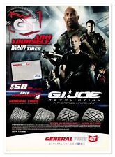 General Tire GI Joe Retaliation Dwayne Johnson Bruce Willis 2013 Magazine Ad picture