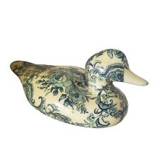 Ceramic Glaze Floral Decoupage  ‘J. Baker Style’ VTG Duck Cottage core picture
