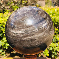 4.55LB Natural Silver Obsidian Sphere Crystal quartz Ball Healing picture