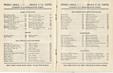 VTG LATE 1920s HALIFAX, NS RESTAURANT MENU FRISCO GRILL CHINESE/FISH/STEAKS  picture