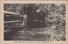 Coxen Covered Bridge and Rondout Creek, Rosendale, New York Postcard picture