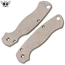 Flytanium Titanium Stonewashed Scales for Spyderco Paramilitary 2 PM2 FLY-030 picture