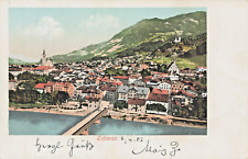 SCHWAZ TIROL SWITZERLAND~TOTALANSICHT~1902 TINTED PHOTO POSTCARD picture