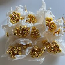 Vintage MERCURY GLASS Christmas Picks Gold 15MM Spikes Lot of 144 picture