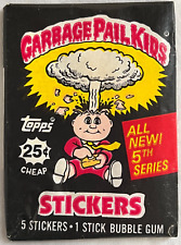 1986 Topps Garbage Pail Kids Original 5th Series 5 OS5 Card Wax Pack GPK Sealed picture