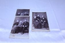  Ca 1880's Cabinet Cards Families - J.H. Phipps Lot of 3 picture