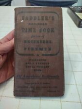 Antique Saddler's Railroad Time Book 1952 with Entries From 1953++Paperwork  picture