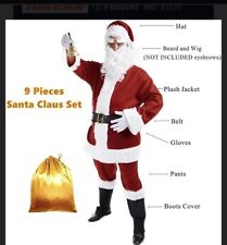 9 Piece Santa Claus Costume Size Small picture