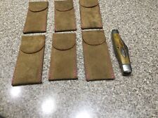 Suede Leather Slip Pouch For Folding Knives(6 PCs.) picture
