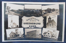 RP Greensburg Kansas Multi View 1912 Postcard picture