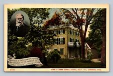 Home Of James Russell Lowell Built 1767 Cambridge Massachusetts Postcard picture