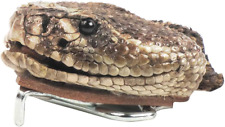 TG,LLC Treasure Gurus Genuine Taxidermy Real Rattlesnake Full Head Belt Buckle picture