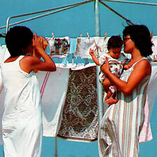 Vintage 1970s New Settlement Women Baby Child Air Dry Laundry Postcard Israel picture