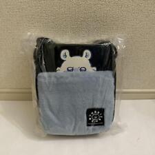 Official Chiikawa Momonga GU Shoulder Bag Pouch Black Blue Chikawa Japan. picture