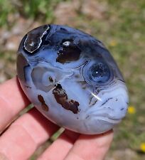  DENTRITIC MOSS AGATE 7.8OZ OUTSTANDING PATTERN DENTRITIC AGATE DISPLAY PIECE  picture