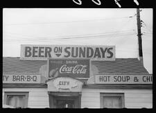 Restaurant,Sikeston,Missouri,MO,Beer on Sundays,May 1940,John Vachon,FSA picture