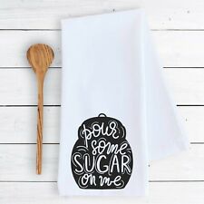 kitchen bathroom towel Pour some sugar on me baking funny dish drying cloth picture
