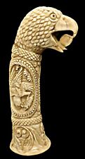 Mughal Mogul Hand-carved Dagger Hilt Hunting Scene Artefact Home Décor Floral picture