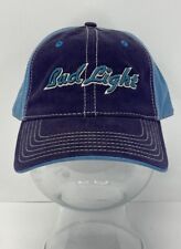 Rare Bud Light Beer Script Hat - Budweiser Anheuser Busch Official Cap - Blue picture