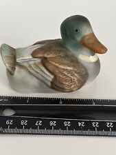 Vintage Hand Painted Porcelain Ceramic Bisque Mallard Duck Figurine Set Of 4 EUC picture