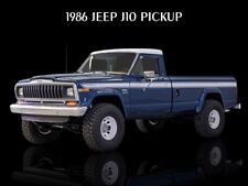 1986 Jeep J10 Pickup Truck Metal Sign: 12x16