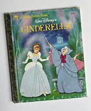 Vintage 1986 Walt Disney A Little Golden Book Cinderella Hardback Storybook picture