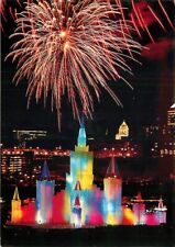 Postcard 1992 Ice Structure, Fireworks, St. Paul, Minnesota picture