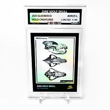 DIRE WOLF SKULL Card 2023 GleeBeeCo Holo Creatures #DR19-L Limited to Only /49 picture