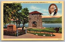 Newburgh New York Washingtons Headquarters Tower Of Victory Linen Postcard picture