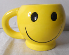 Teleflora Yellow Emoji Smiley Face Ceramic Mug Seen in the TV show Friends 14oz picture