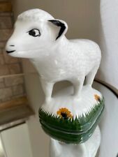 Vintage 1980s Portugal Artist Peel Signed Sheep Figurine picture