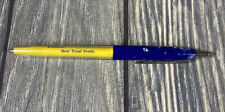 Vintage Hy-Line Layers Most Total Profit Yellow Blue Retractable Pen picture