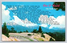 City Creek Highway Road Rim Of the World Poem by B. G. Holmes Vtg CA Postcard picture