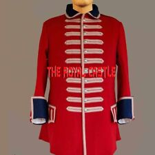 New Red 1815th Regiment Foot Royal 42nd Highland Wool/Silver Braid Coat FastShip picture