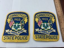 Connecticut State Police collectable Patch Set 2 pieces picture