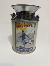 Collectible Metal Hot Cocoa Mix Canister - Empty W/Small Dent In Side picture