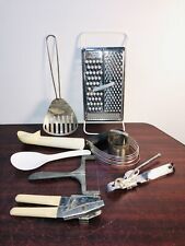 Lot of 9 Vintage Kitchen Utensils Gadgets Assorted Miscellaneous Spoons Opener picture